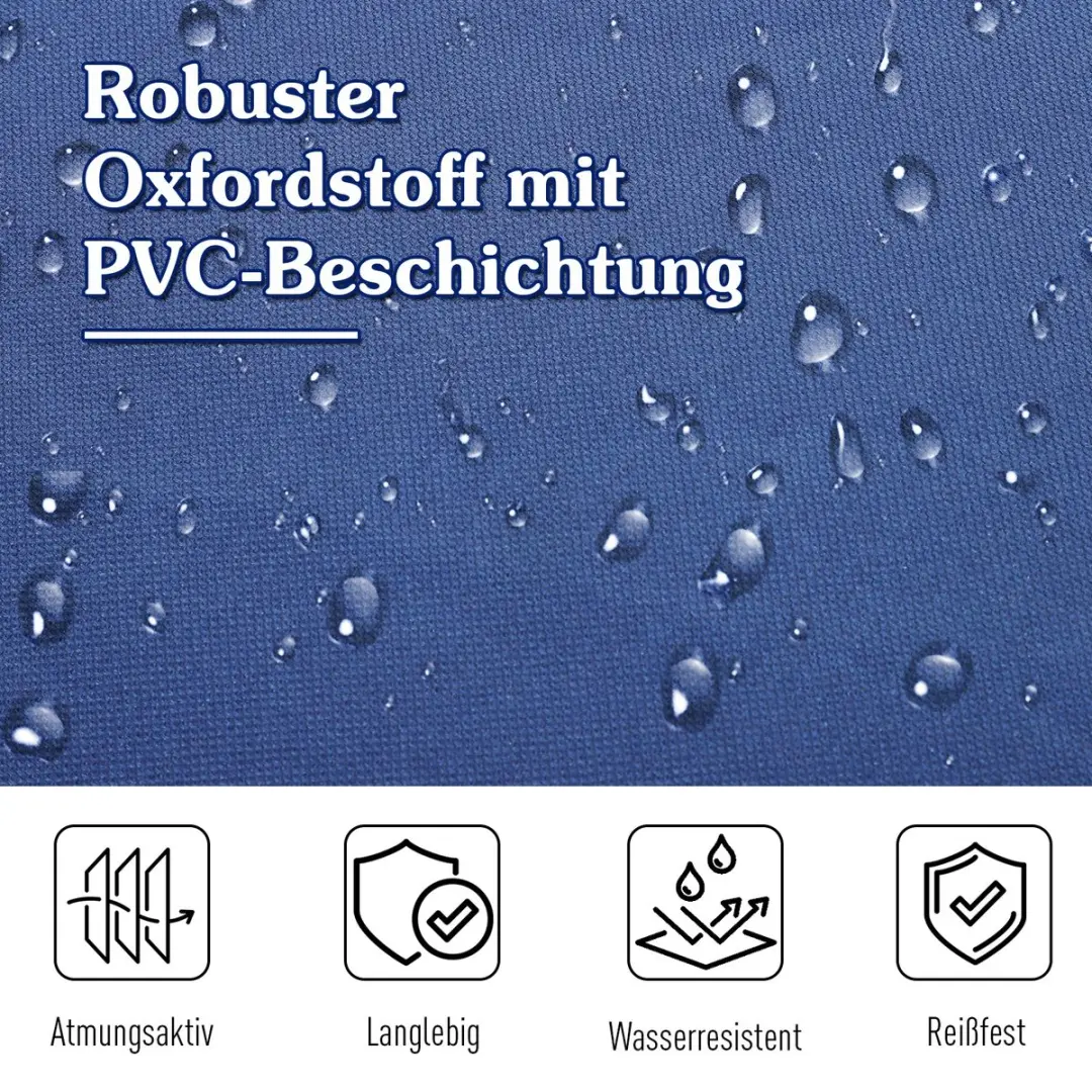 Outsunny Veldbed Verhoogd Blauw - 1 Persoon