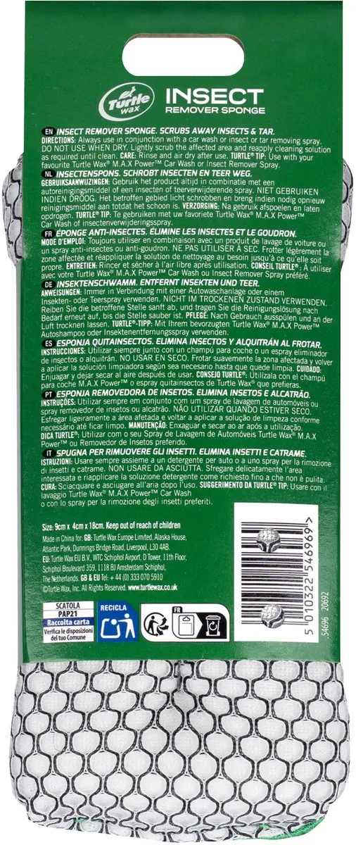 Turtle Wax Insectverwijderaar Spons 54696 - Groen