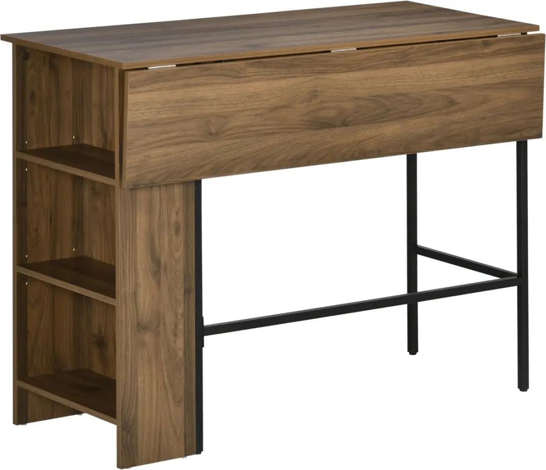 Homcom Bartafel met plank 120x76x91,4cm