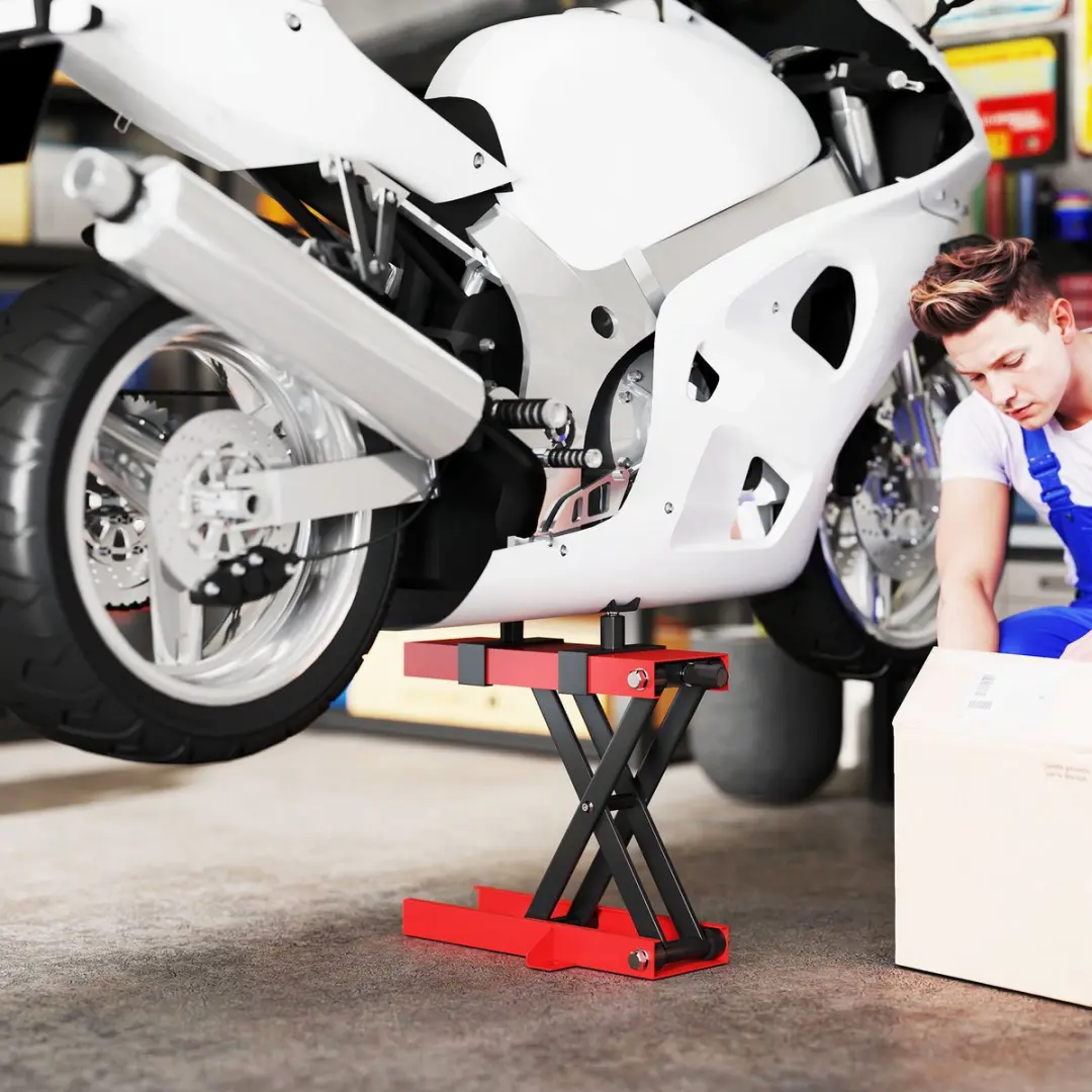 Homcom Motorlift 500kg - 45x15x9,5-40cm Rood