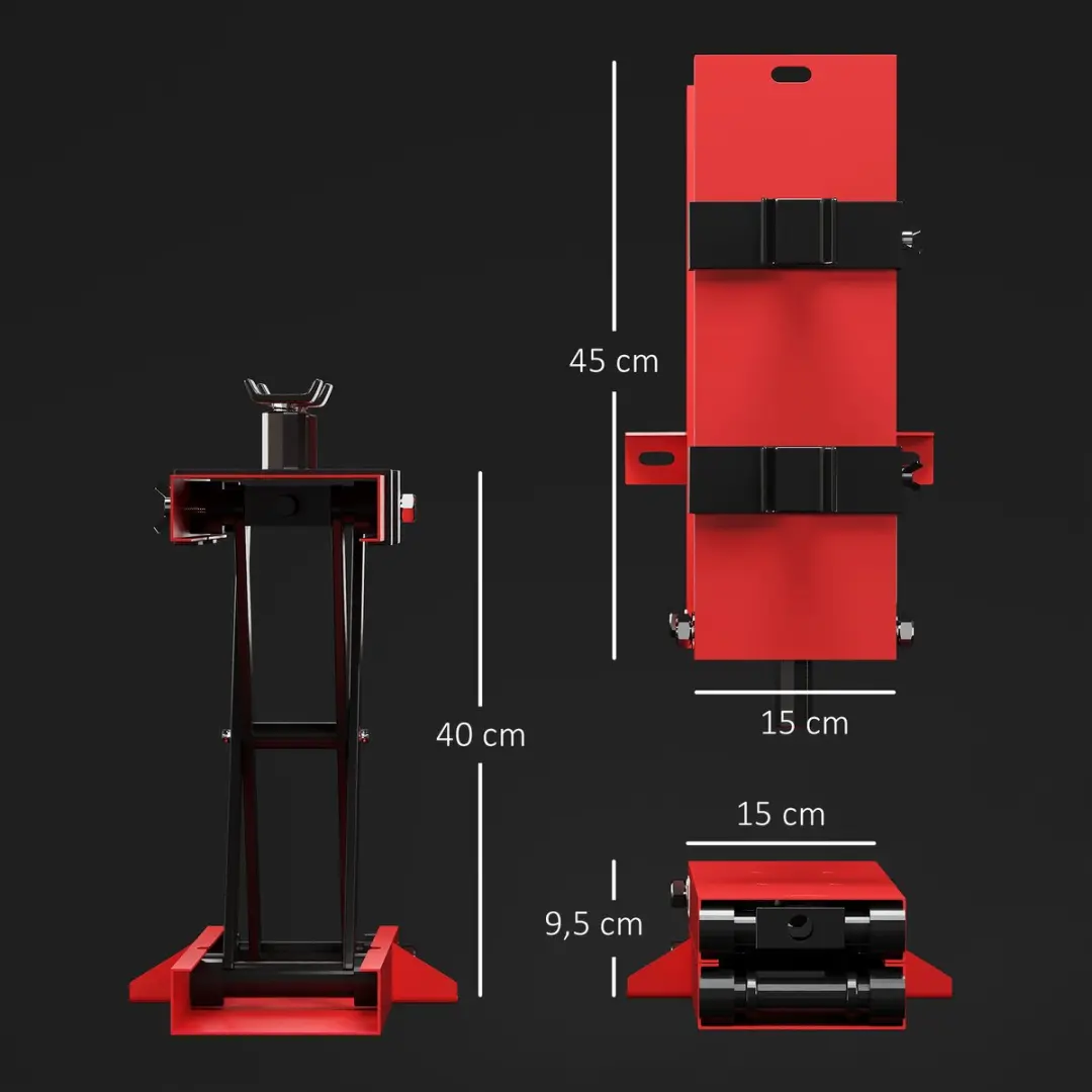 Homcom Motorlift 500kg - 45x15x9,5-40cm Rood
