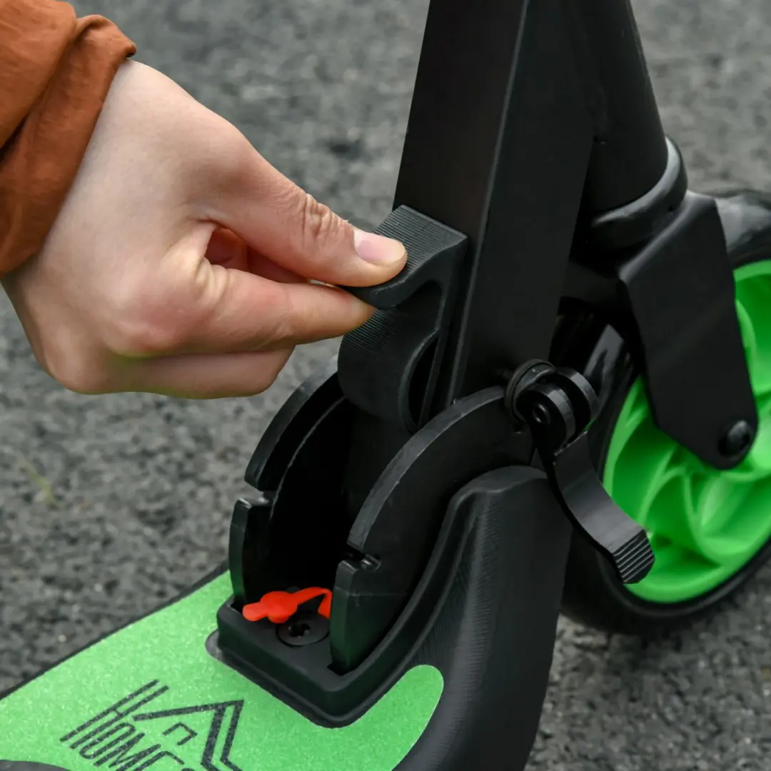 Homcom E-Scooter - 120W - 71x36,5x75-80cm - Groen/Zwart