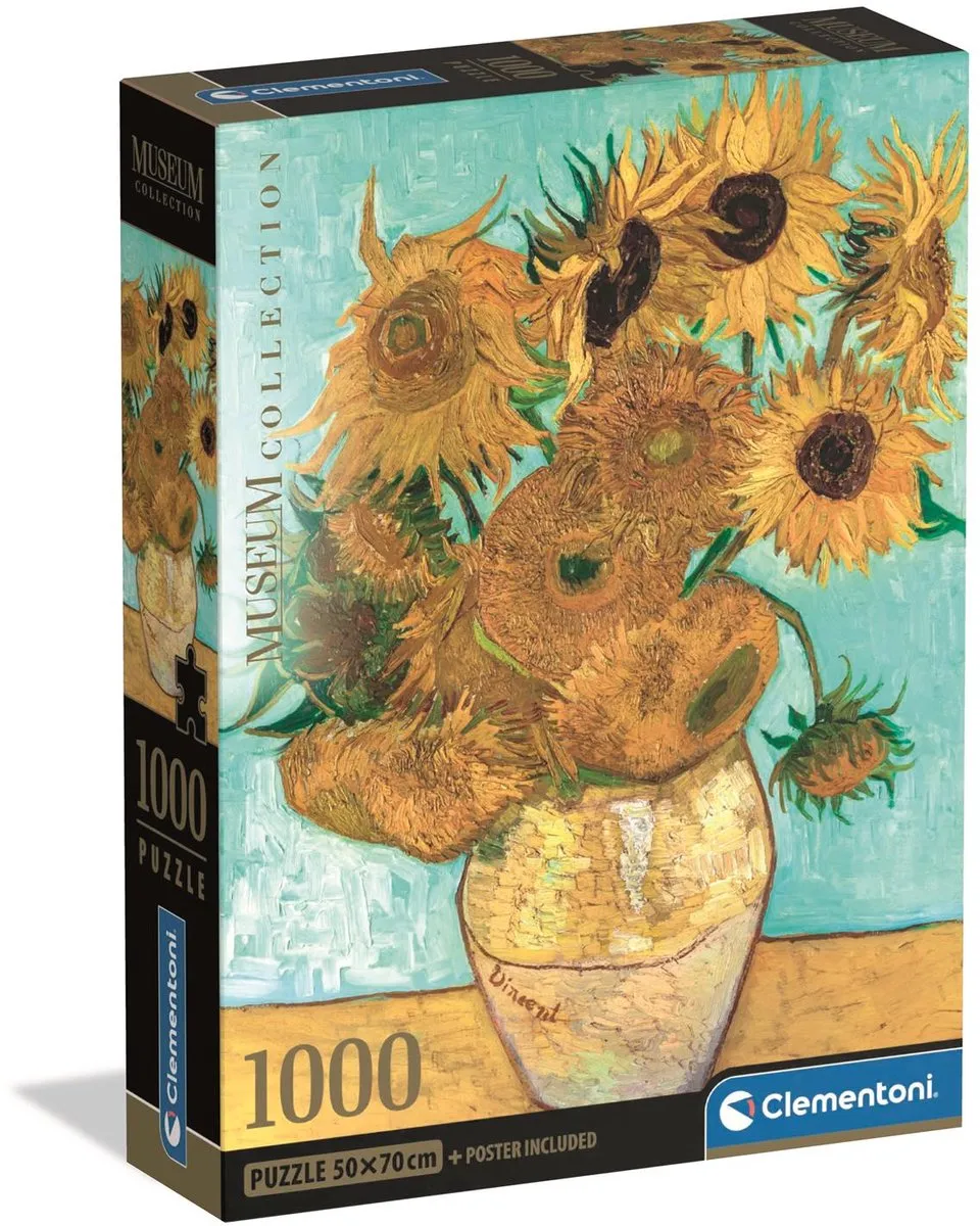 Clementoni Zonnebloemen Museum Puzzel 1000 Stuks