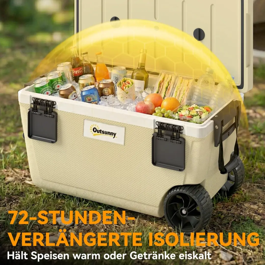 Outsunny Koelbox 84L - 42x44cm - Khaki
