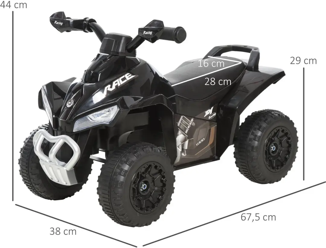 Homcom Kinderglijwagen 67x38x44cm