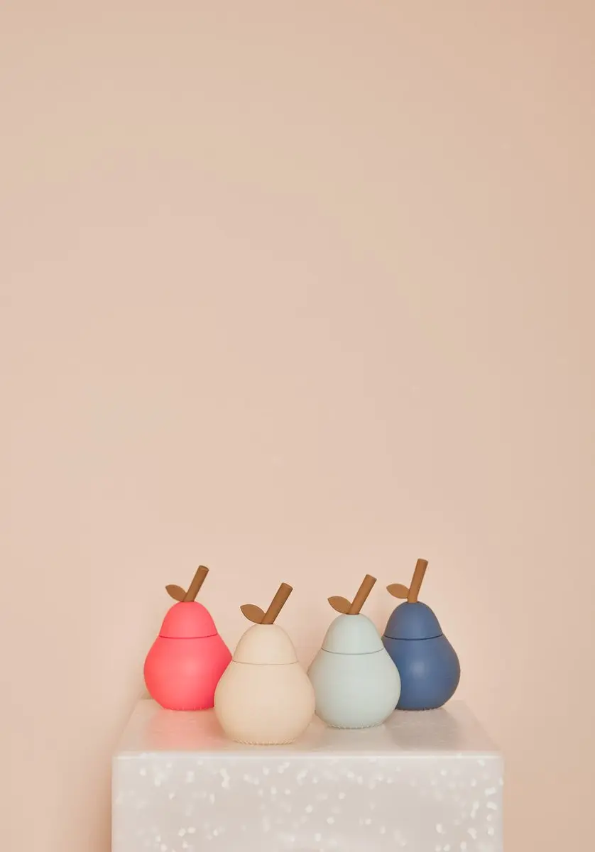 OYOY Pear Drinkfles met rietje - Blauw