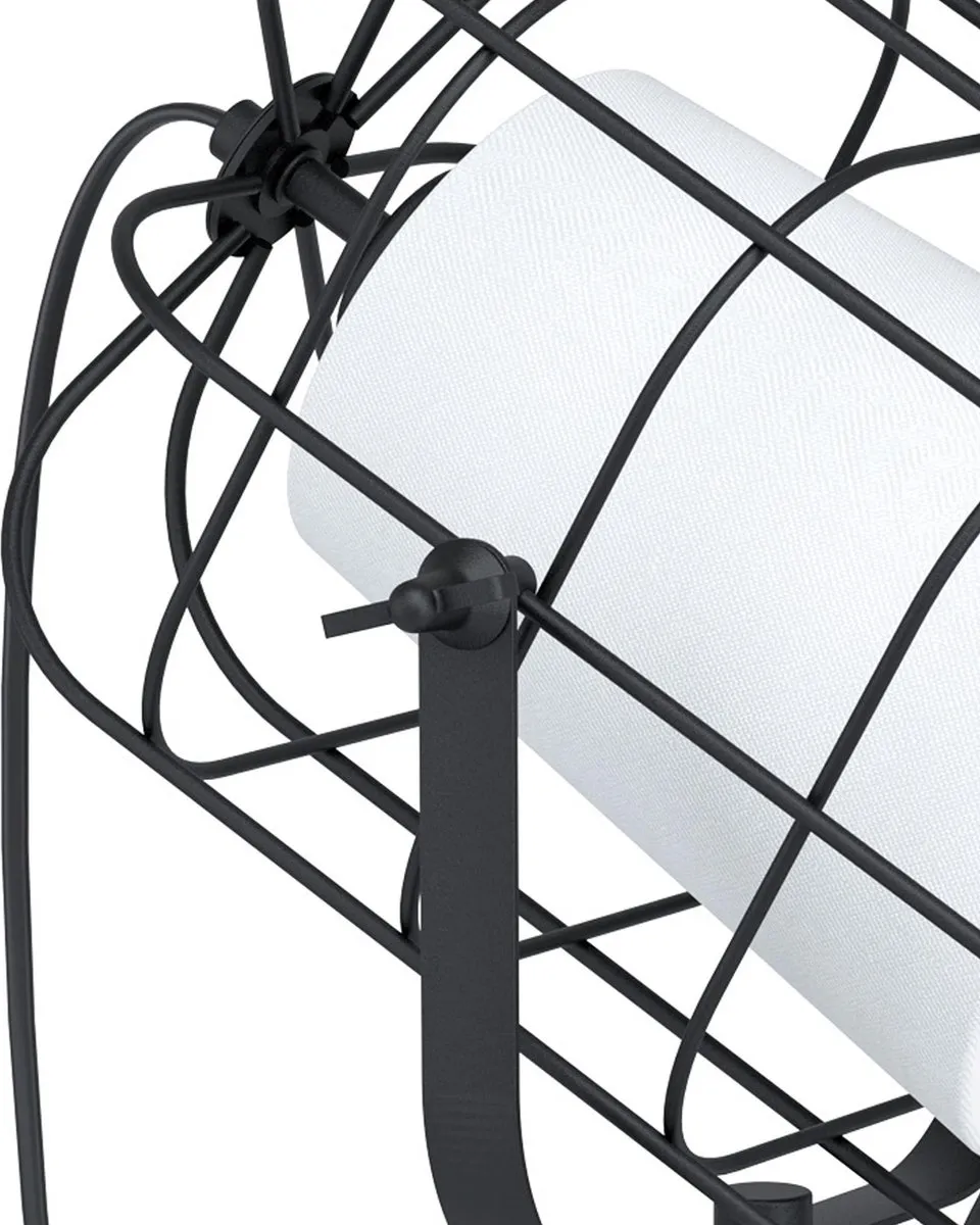 Eglo Bittams Tafellamp E27 - 57cm - Zwart/Wit
