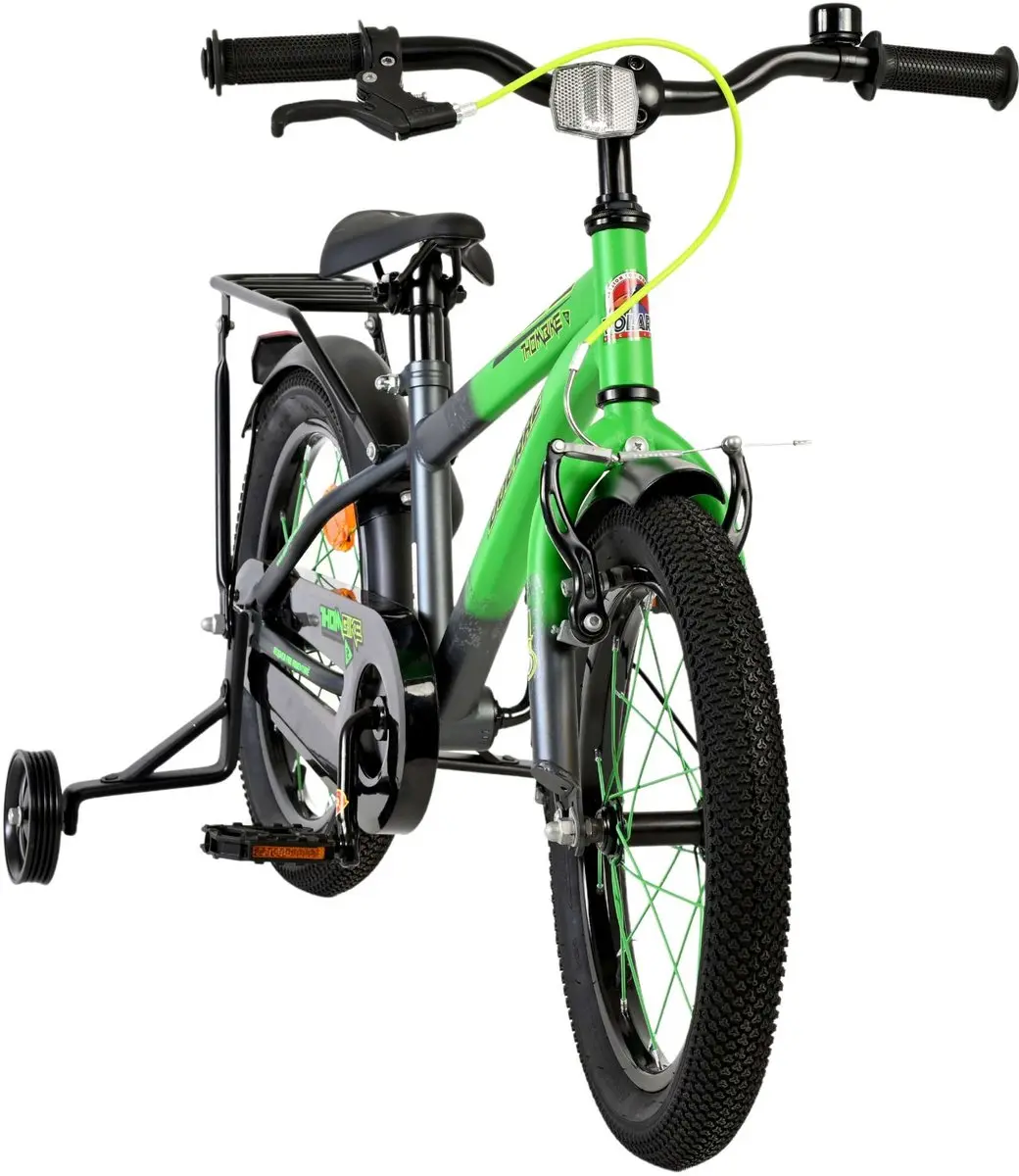 Volare Thombike Kinderfiets 16" - 1 Versnelling - Groen/Grijs