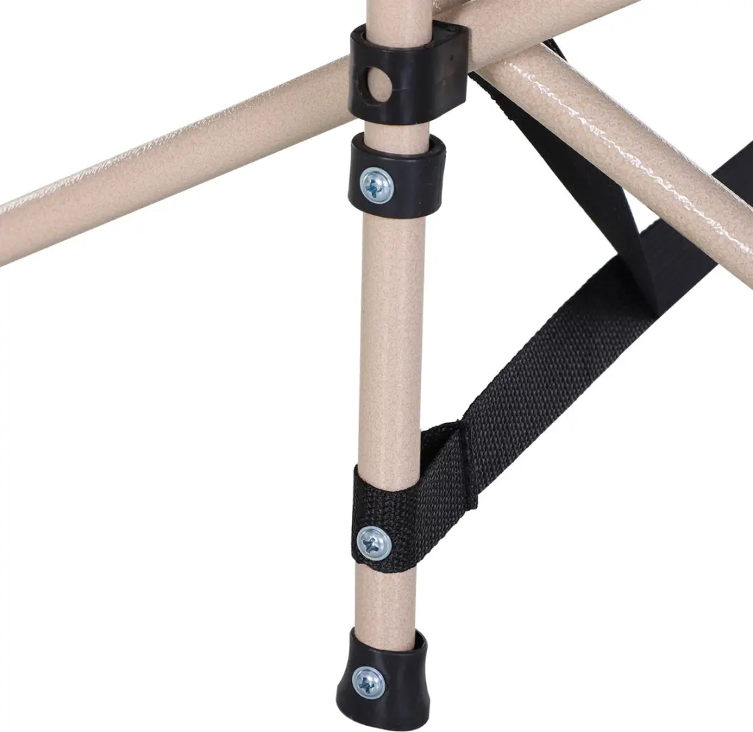 Outsunny Opvouwbaar Campingbed 1 Persoon - 150 kg - Zwart