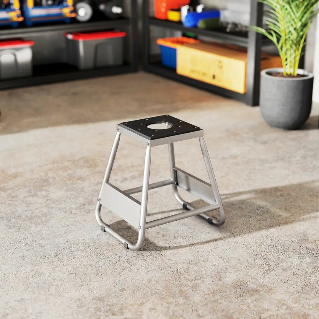 Homcom Motorstandaard Staal - 500 kg - 36x40x40,5 cm Grijs