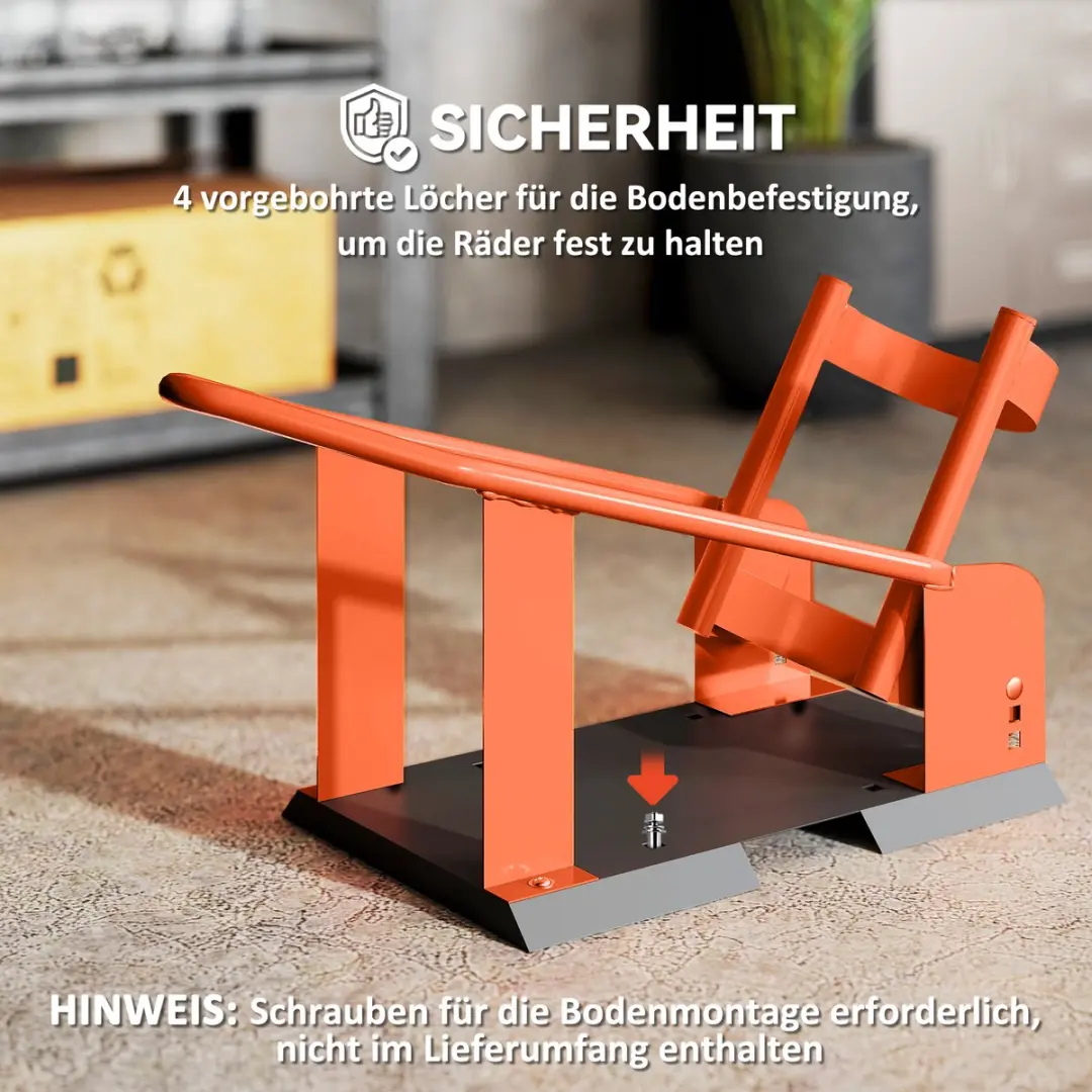 Homcom Motorwipstandaard - 27x71,5x33,5cm - Oranje