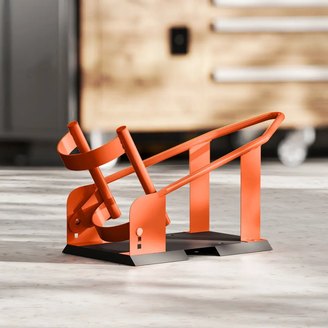 Homcom Motorwipstandaard - 27x71,5x33,5cm - Oranje