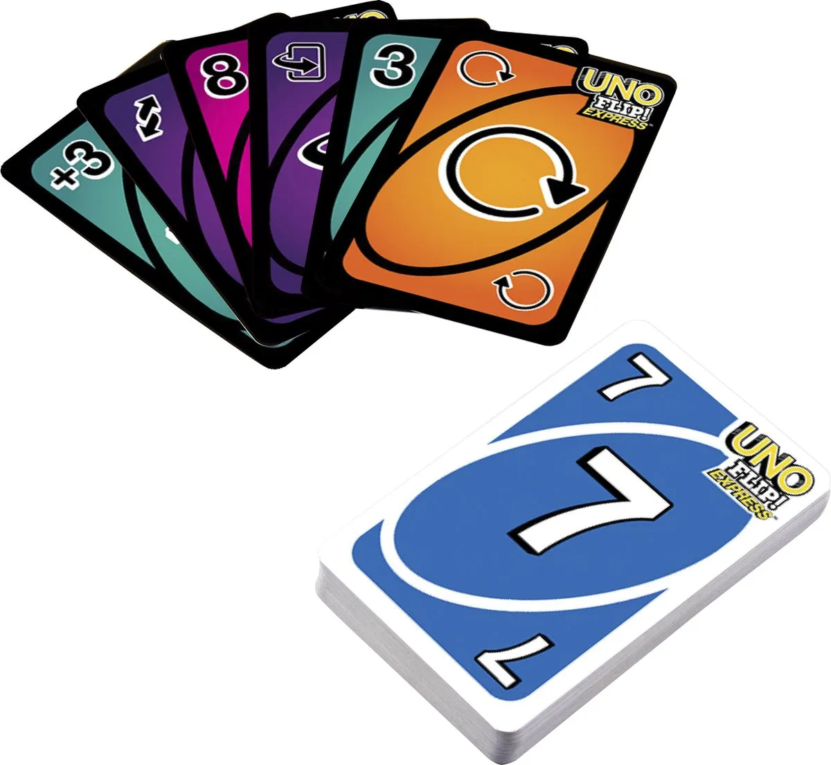 Mattel UNO Flip Kaartspel - Dubbelzijdig - 2-4 Spelers
