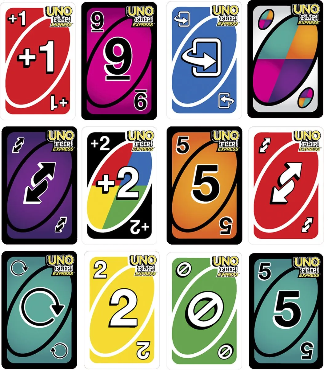 Mattel UNO Flip Kaartspel - Dubbelzijdig - 2-4 Spelers