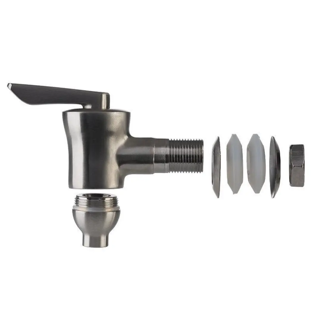 APS 10855 Glazen Drankendispenser 7L - Zilver