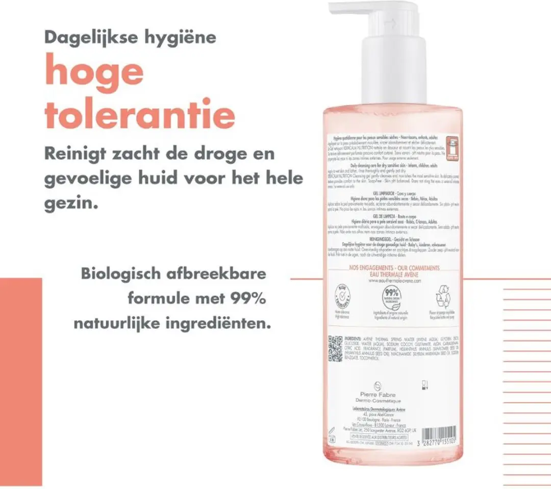 Avène Xeracalm Nutrition Reinigingsgel 750ml