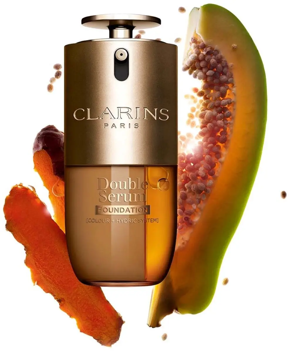 Clarins Double Serum Foundation 30ml - Bruin/Goud