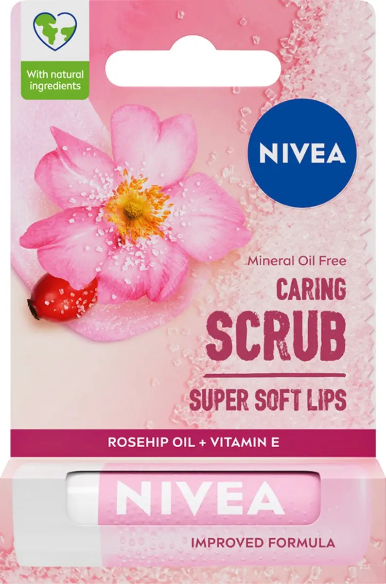 NIVEA Lippenpeeling Wilde Roos 4.8g