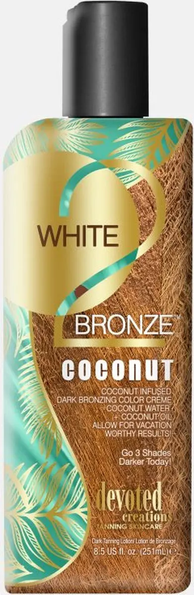 Devoted Creations White 2 Black Coconut Zonnebankcrème 251ml