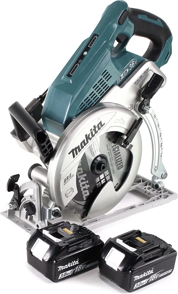 Makita DRS780F Accu Cirkelzaag 185mm - 2x 3,0Ah - afbeelding 4 van 5