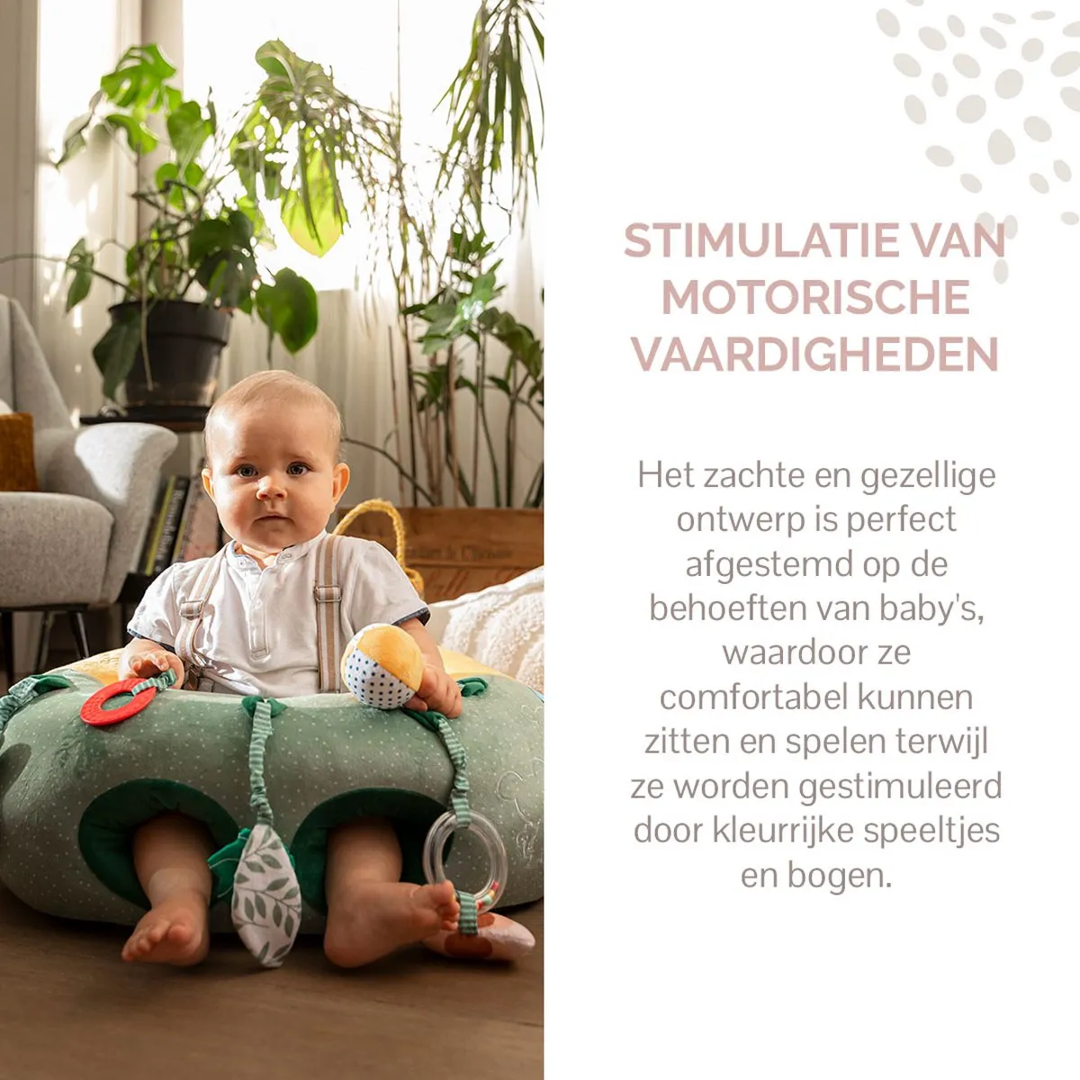 Sophie de Giraf Baby Seat & Play - 5 Speelelementen - Groen/Geel/Wit