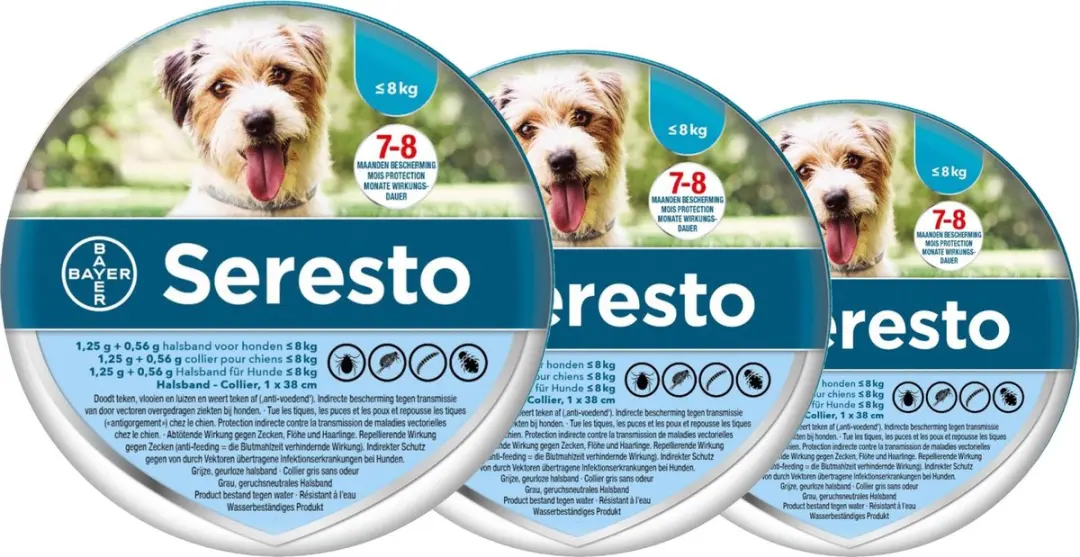 Seresto Teken- en Vlooienband S - 3 Stuks