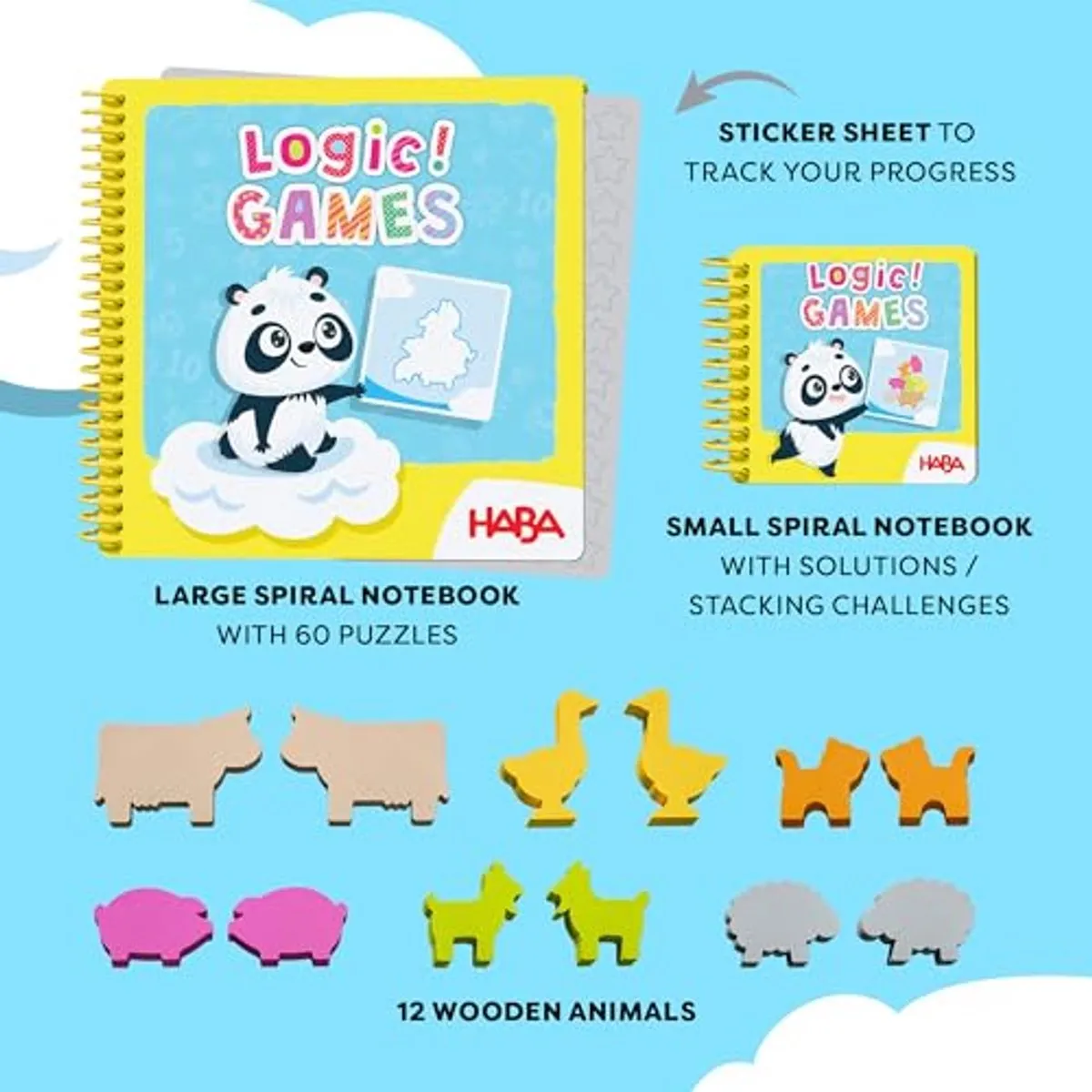 Haba Logic! Games Bao's Wolkenland - Denkspel - 2-6 Spelers - Multicolor
