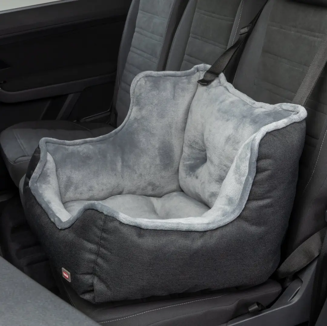 Trixie Autostoel voor Honden 50x50x40cm - Zwart/Grijs - afbeelding 6 van 6