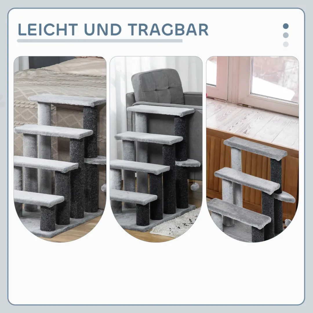 Pawhut Haustiertreppe D06-092V01 - Grijs