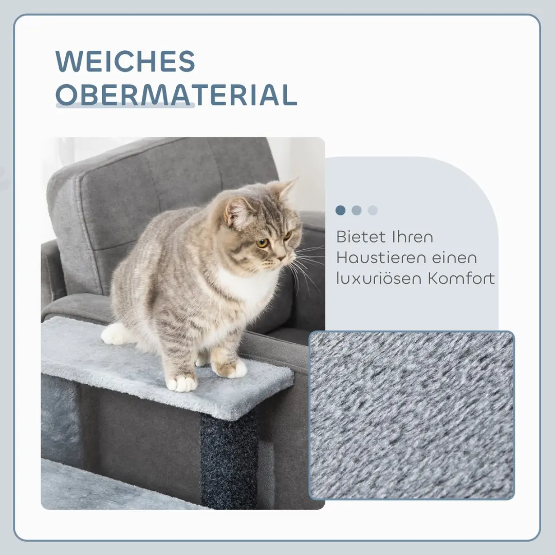 Pawhut Haustiertreppe D06-092V01 - Grijs