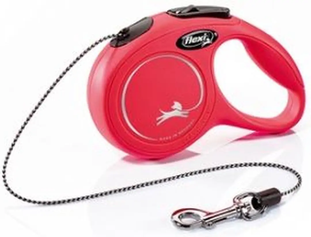 Flexi New Classic Koord Hondenriem - Rood - 5m