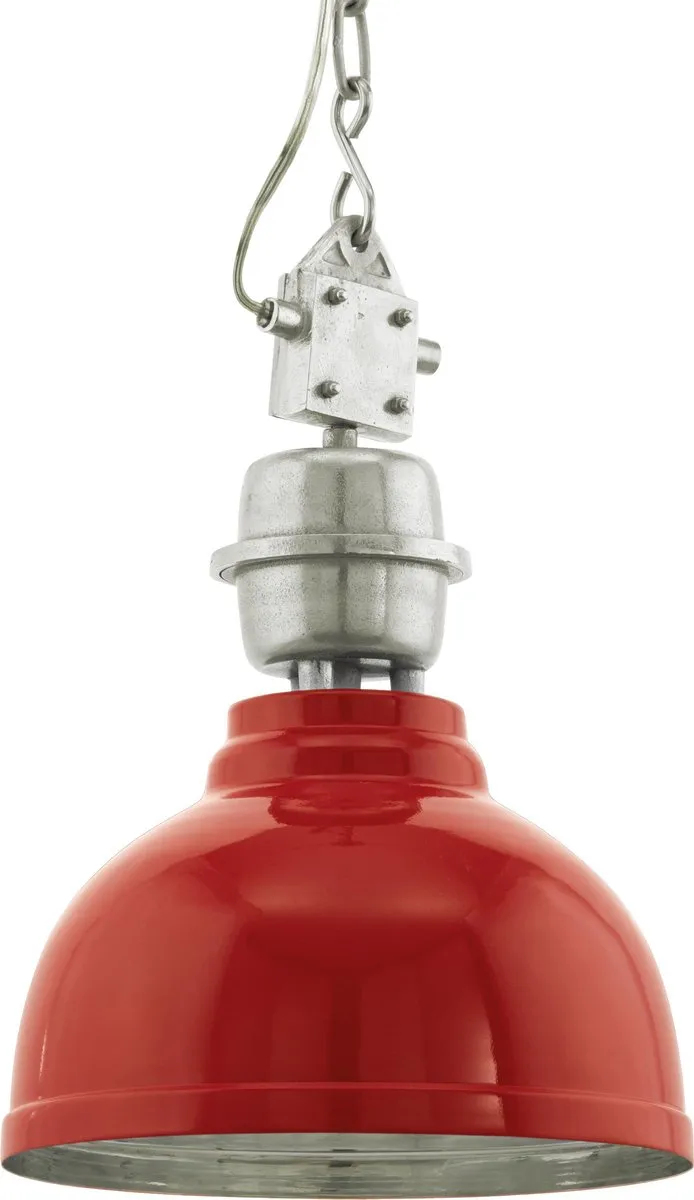 Eglo Vintage Grantham Hanglamp - 1 Lichtpunt - Ø355mm - Rood