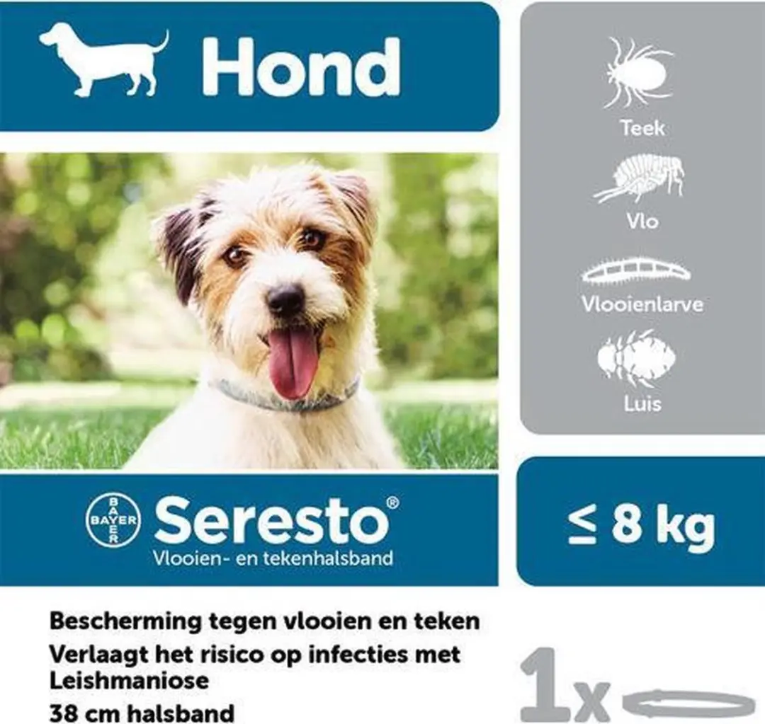 Seresto Teken- en Vlooienband Small - 2 Stuks