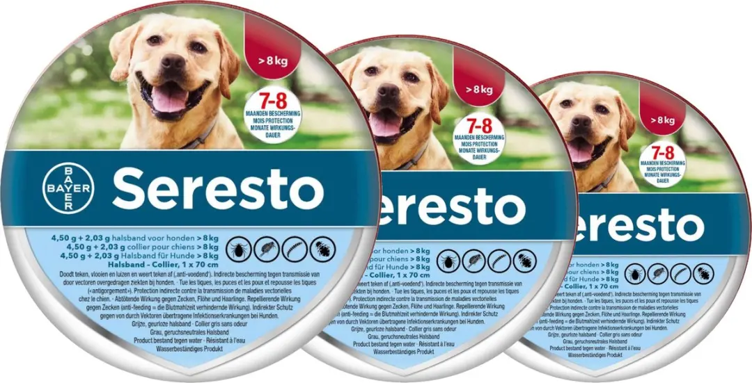 Seresto Teken- en Vlooienband Large - 3 Stuks