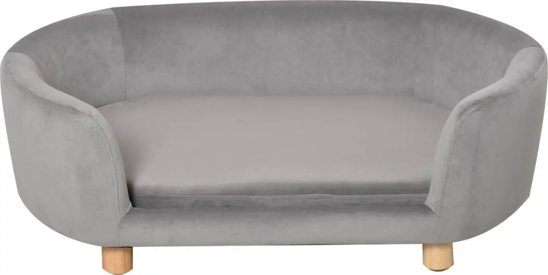 Pawhut Hondenbank Hollandse Fluweel 86x55x33cm - Groen