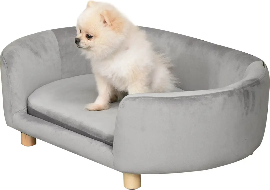 Pawhut Hondenbank Hollandse Fluweel 86x55x33cm