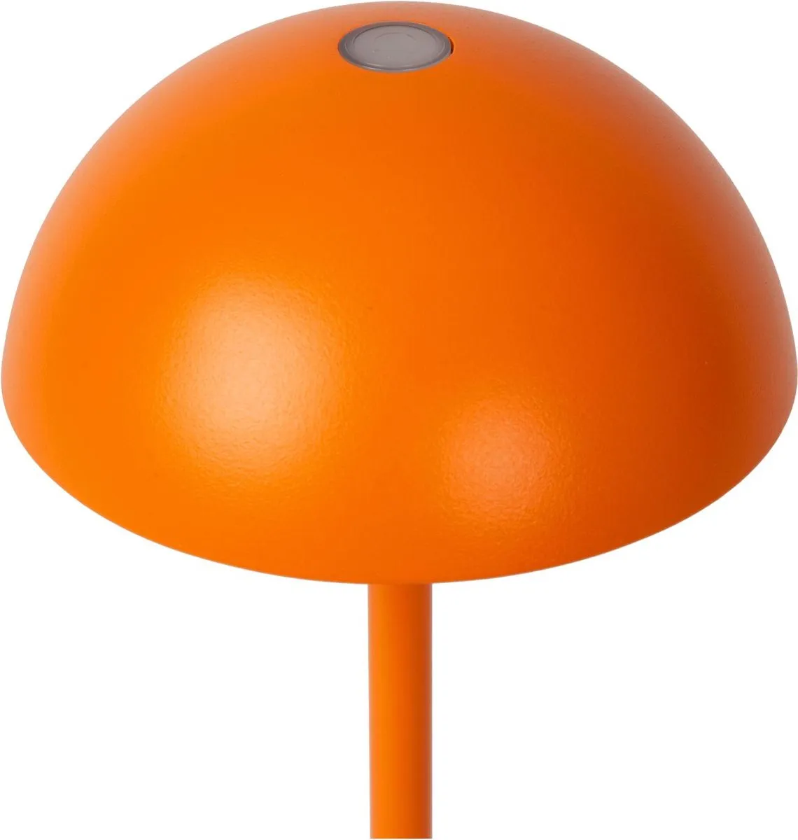 Lucide JOY Oplaadbare Tafellamp - 1x1,5W LED 3000K - Ø12cm - Oranje