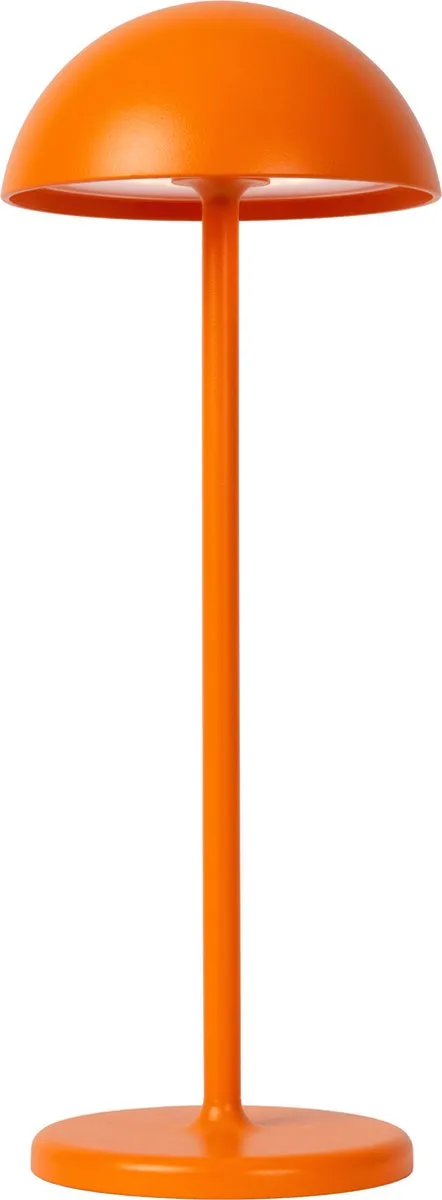 Lucide JOY Oplaadbare Tafellamp - 1x1,5W LED 3000K - Ø12cm - Oranje