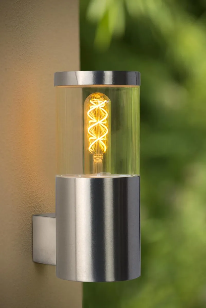 Lucide FEDOR Wandlamp E27 - Mat chroom