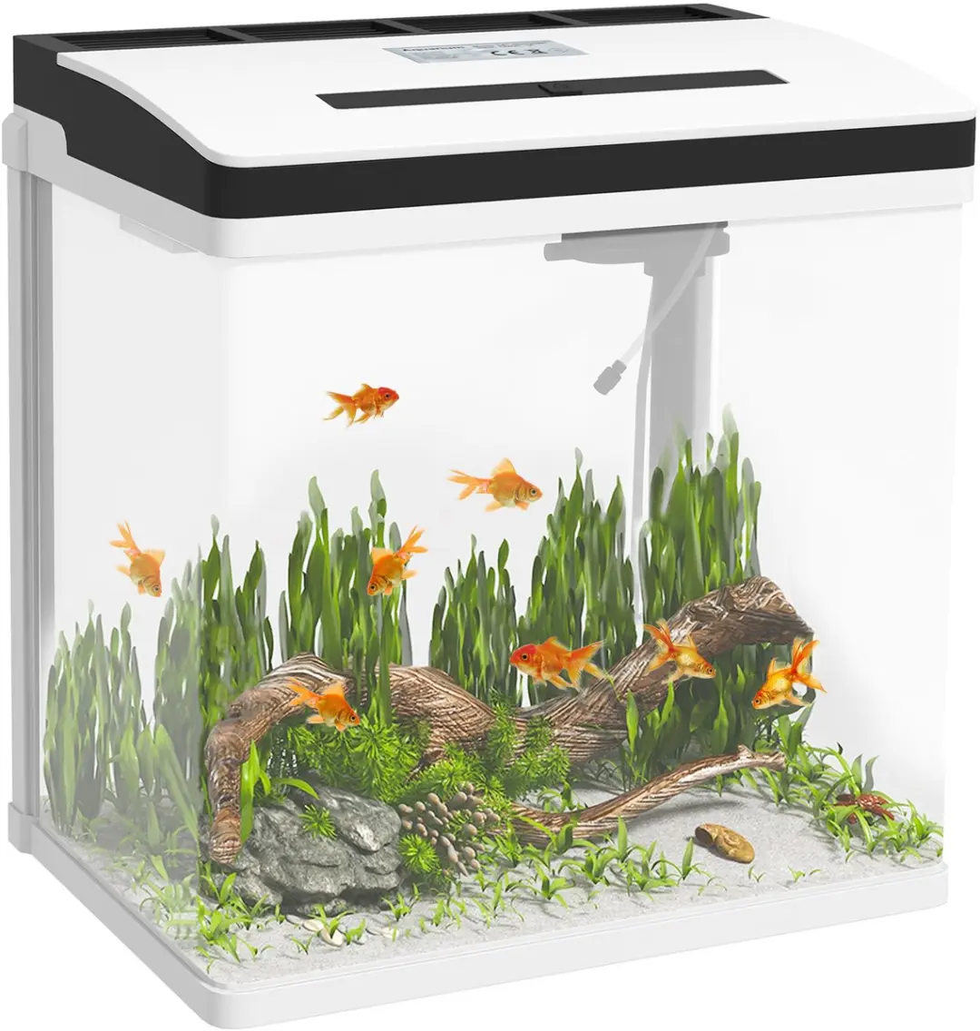 Pawhut Aquarium Glas 38x26x39,5cm