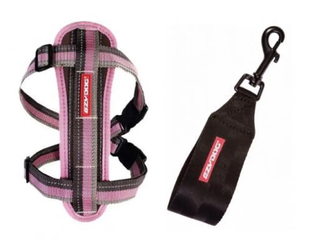 Ezydog Chest Plate Harnas XL - Roze Gestreept