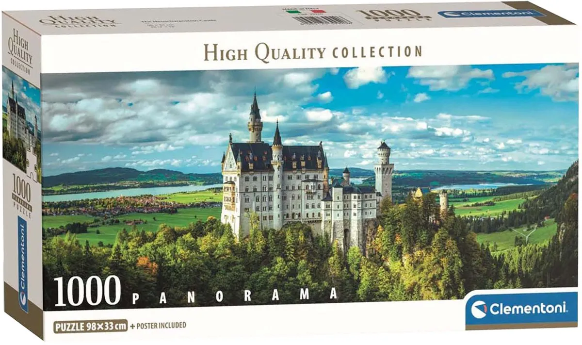 Clementoni Neuschwanstein Kasteel Puzzel 1000 Stuks - Multikleur