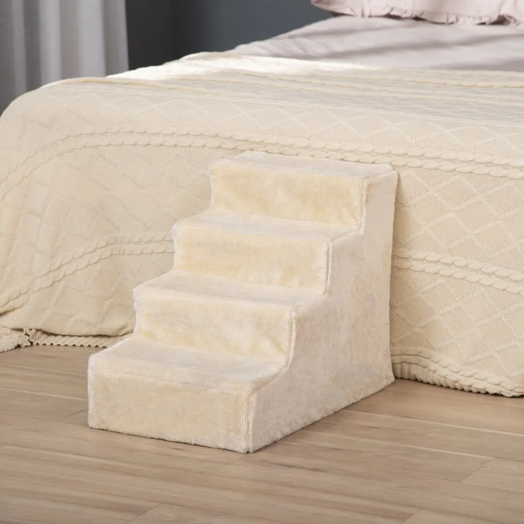 Pawhut Huisdierentrap 4 treden - Beige