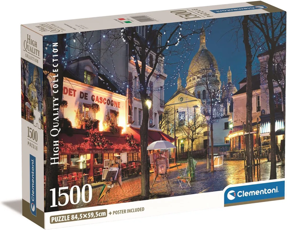 Clementoni Paris Montmartre Puzzel 1500 Stuks