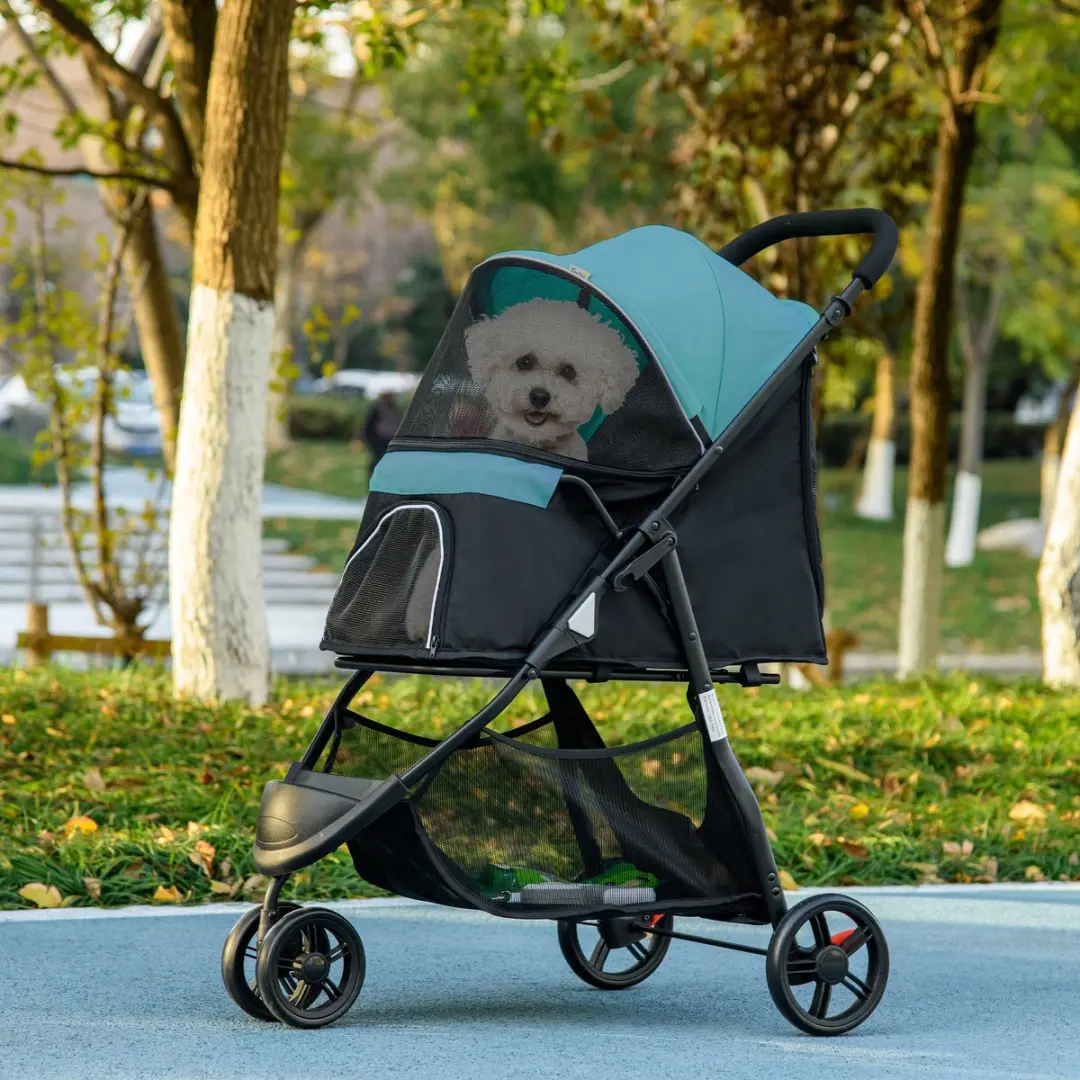 Pawhut 2-in-1 Hondenbuggy Dunkelgrün - tot 10 kg