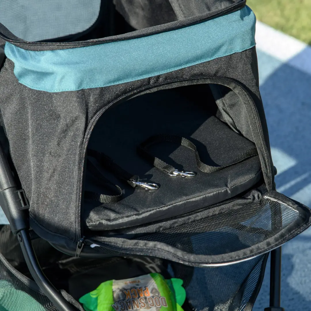 Pawhut 2-in-1 Hondenbuggy Dunkelgrün - tot 10 kg