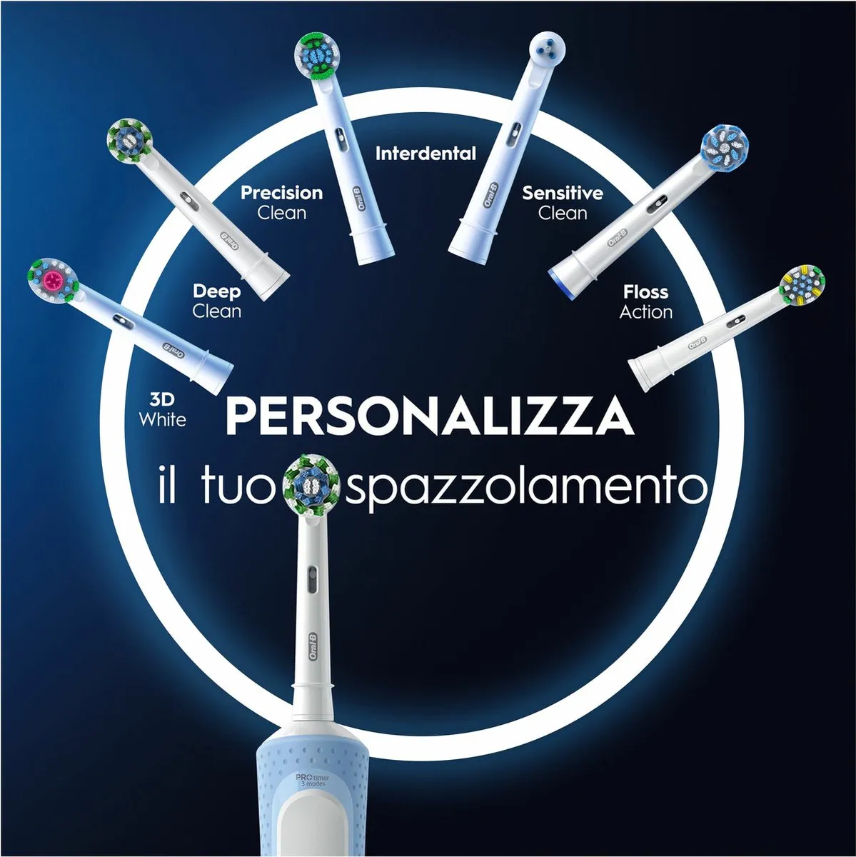 Oral-B Vitality Pro D103 Elektrische Tandenborstel - 2 Stuks Blauw/Zwart