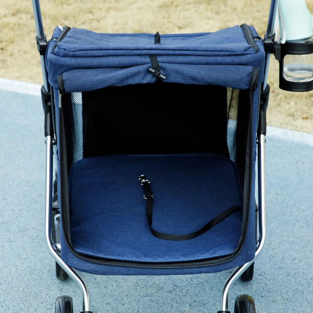 Pawhut Hundewagen - 80L Blauw