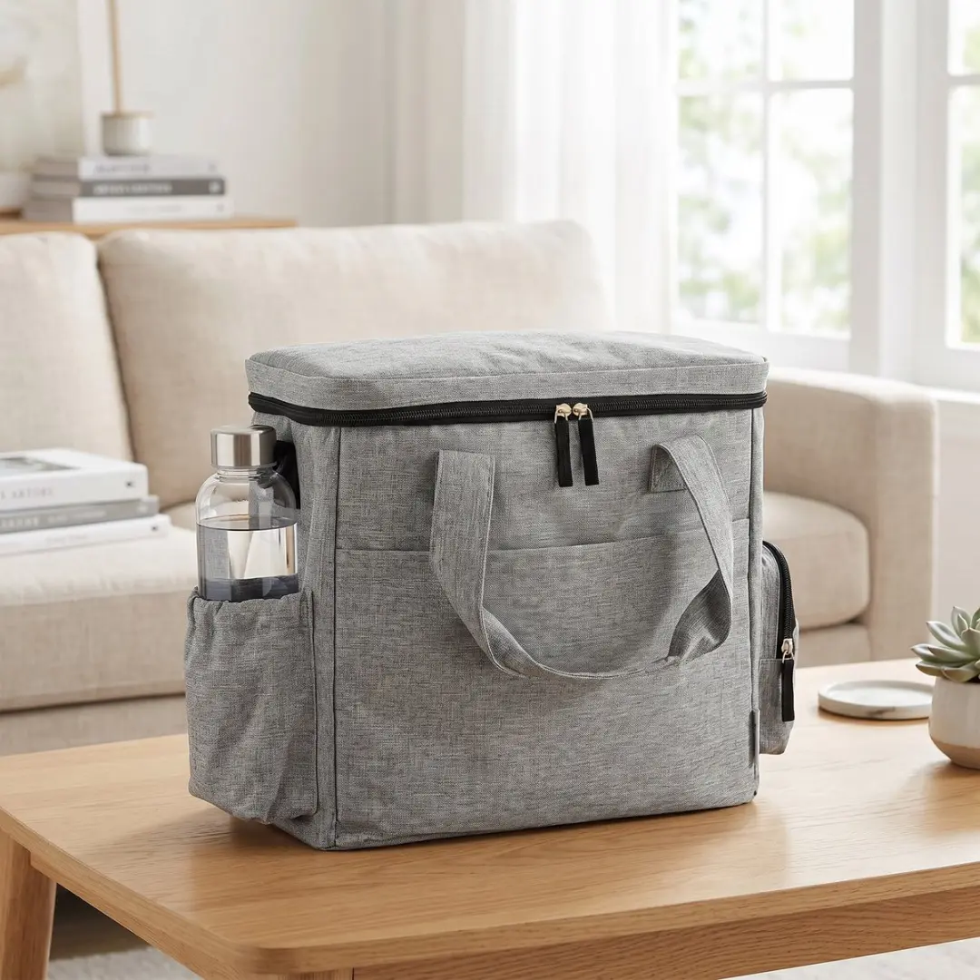 Pawhut Dieren Draagtas 38L - Lichtgrijs