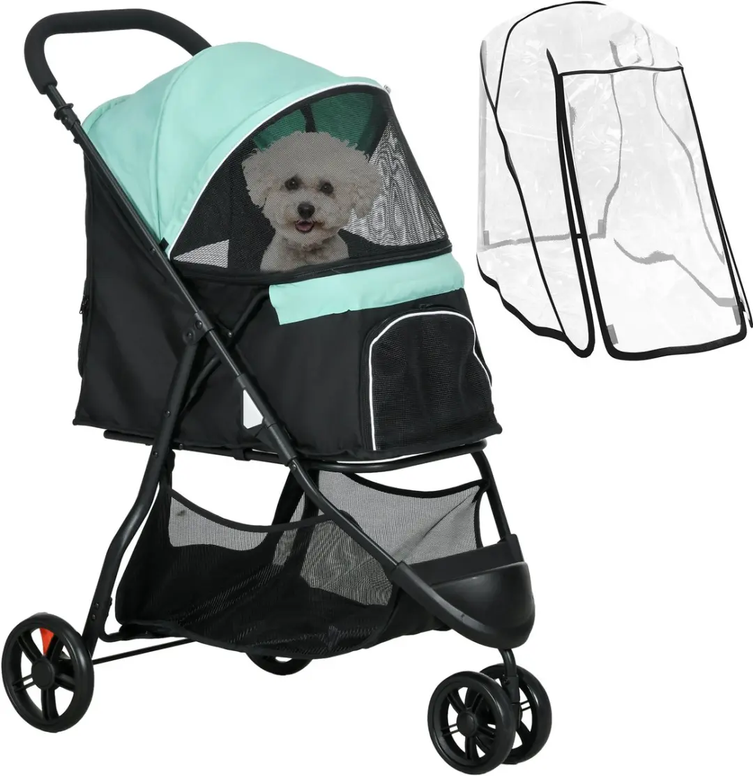Pawhut 2-in-1 Hondenbuggy Katzenwagen